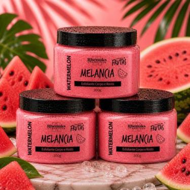 Imagem de Kit 3 Esfoliante Rosto e Corpo 300g Diversas Fragrancias Pele Macia e 