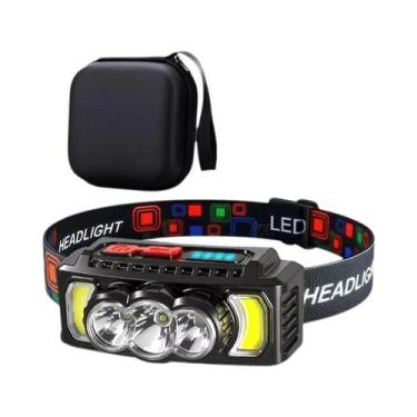 Imagem de Lanterna De Cabeça LED Recarregável USB Super Potente 35000LM Para Aca