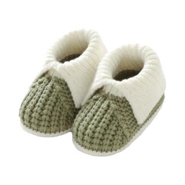 Imagem de Botas De Malha Para Bebês Recém-nascidos, Sapatos Infantis Com Patchwo