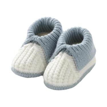 Imagem de Botas De Malha Para Bebês Recém-nascidos, Sapatos Infantis Com Patchwo