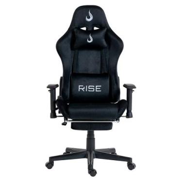 Imagem de Cadeira Gamer Rise Mode X02, Ângulo Ajustável, Até 130Kg, Braço 2D, Te