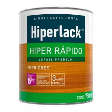 Imagem de Verniz Premium Hiperlack Hiper Rapido Alto Brilho Incolor 750Ml - IQUI