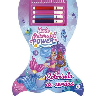 Imagem de Livro - Barbie - Colorindo as sereias