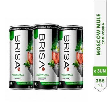 Imagem de Bebida Mista Gaseficada com Vodka, Brisa Moscow Mule, Pack 3 unid