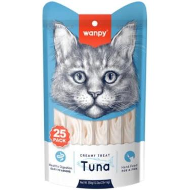 Imagem de Petisco Wanpy Gato Creamy Atum 25 Und 14g 350g