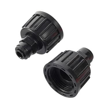 Imagem de Conector de bloqueio deslizante de rosca interna de plástico de 3/4 'Conector rápido de água de jardim Adaptadores de acoplamento rápido de interface de tubo de 1/4', H