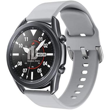 Imagem de Pulseiras Sport NSmart compatível com Samsung Galaxy Watch 3-41mm ou 45mm - (45MM - Cinza 2)