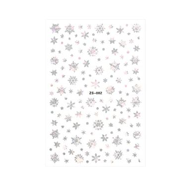 Imagem de Zwbfu 1pcs adesivos de unhas para o Natal adesivos de unhas autoadesivos de transferência de água DIY Nail Art Manicure Decorações para mulheres e crianças