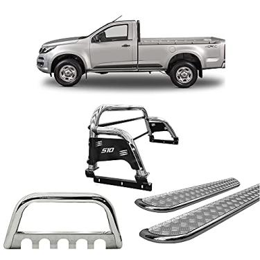 Imagem de Kit Quebra Mato+Santo Ant.H3+Estribo Chapa S10 12/20CS Cromo