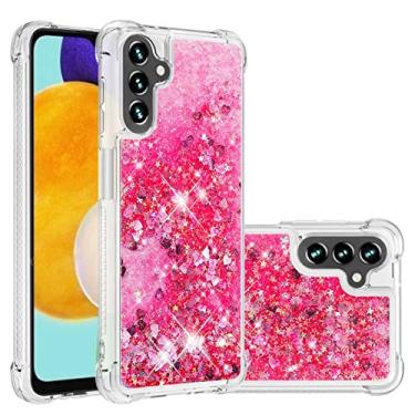 Imagem de Caso de capa de telefone de proteção Glitter Case para Samsung Galaxy A13 5G. Caso para mulheres meninas feminino sparkle líquido luxo flutuante moto rápido transparente macio Tpu. Capa de celular