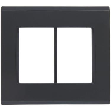 Imagem de Placa 3 Postos 4x4 Tramontina Liz Grafite Tramontina