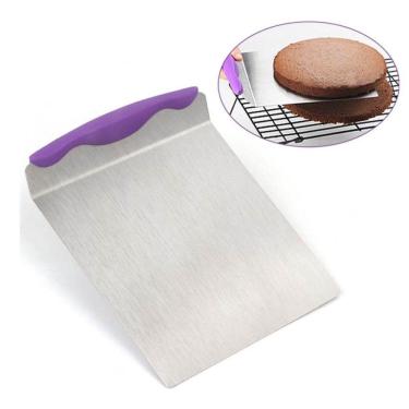 Imagem de Espátula Salva Bolo Pá Placa Culinária Bolo Transporte Camada Bolo Aço Inox