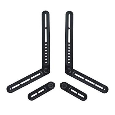 Imagem de Suporte de TV Dynavista Soundbar Mount Sound Bar para montagem acima ou embaixo da TV, serve para 22 lbs (10 kg) com braço de extensão longo e curto ajustável