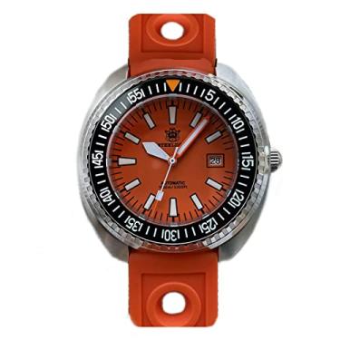 Imagem de Relógio de mergulho Steeldive SD1983, bisel de cerâmica, 100 bar, impermeável, NH35, movimento automático, mecânico, luxuoso, relógios de pulso masculinos, Vermelho, moda