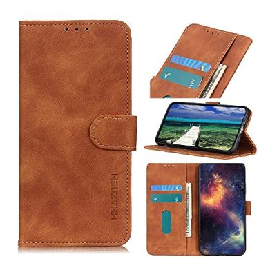 Imagem de HONGYAN Capa de telefone Para Sony Xperia 10 III Khazneh Textura Retro PU + Caixa de Couro Flip Horizontal TPU Com Holder & Cart Slots & Carteira Capa protetora