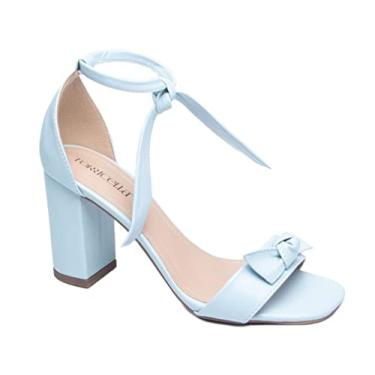 Imagem de Sandália Saltinho Feminino Festa Formatura Torricella Cor:Azul;Tamanho:39