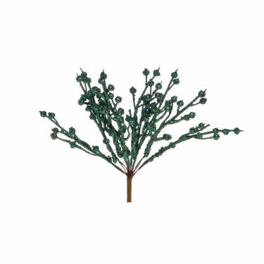Imagem de Pick Galho Natalino Verde/glitter 1un 20x20x5cm 1694715