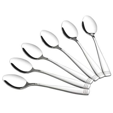 Imagem de Conjunto de colheres de chá de aço inoxidável da Obston, 12 peças, pequenas colheres