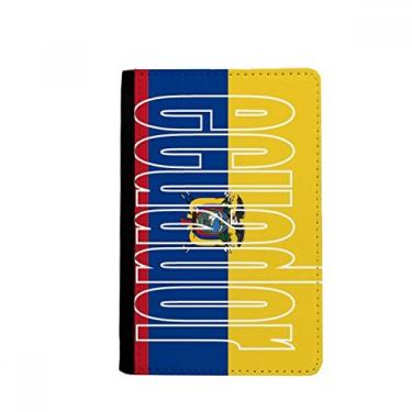 Imagem de Porta-passaporte com nome da bandeira do país do Equador Notecase Burse capa para cartão, Multicolor