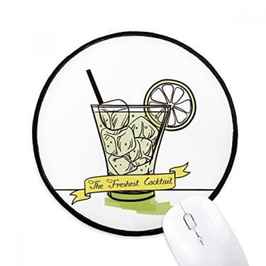 Imagem de DIYthinker Suco de limão Tubularis sorvete mousepad desktop escritório tapete redondo para computador