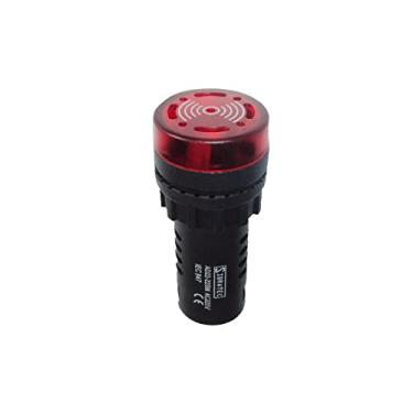 Imagem de Alarme Sonoro e Luminoso Buzzer 72dB | Furação 22mm AD22 | 220Vca