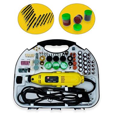 Imagem de Knakasaki Retífica Profissional 212Pçs 400W NK211 (220V) - Lixamento, Polimento, Gravura, Furamento, Desbaste