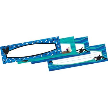 Imagem de Placa de aviso/placas de nome dupla face Barker Creek – Mar e céu