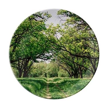 Imagem de Prato de paisagem da natureza da floresta, decorativo, porcelana, salvador, louça, jantar