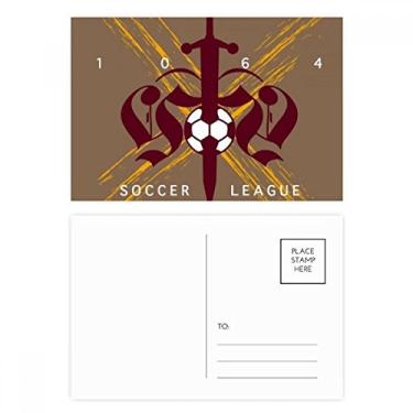 Imagem de Cartão postal de aniversário com espada da Liga de Futebol da Middle Age