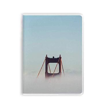 Imagem de Diário de capa macia Fog Golden Gate Bridge Bay Cloud Notebook Gum Cover Diário