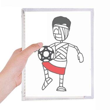 Imagem de Caderno Polonês Joelheira Bola de Futebol Múmia Folhas Soltas Diário Recarregável Diário Papelaria