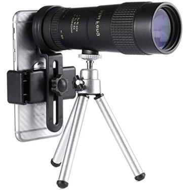 Imagem de Telescópio monocular de 8 a 40 x 40 Zoom retrátil compacto à prova d'água bak4 Profissional HD ED vidro com tripé clipe para telefone com tripé - atualizado com tripé