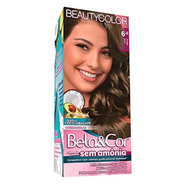 Imagem de BELA&COR Beauty Color Tintura Bela&Cor Kit Sem Amonia 6.0 Louro Escuro