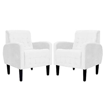 Imagem de Kit 02 Poltronas Luiza Para Escritório Suede Cores - DS Estofados