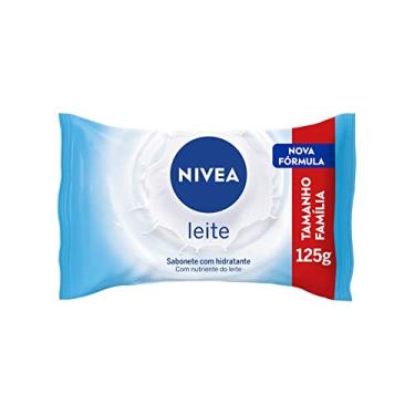 Imagem de NIVEA Sabonete em Barra Leite 125g - Limpa e cuida da pele, fórmula com proteína do leite, fragrância intensa, espuma cremosa, hidratação e maciez
