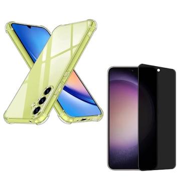 Imagem de Capa Capinha Anti Impacto + Película Privacidade 3D Compatível Com Samsung Galaxy A34 5G - (Hard Glass Store)