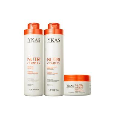 Imagem de Ykas Kit Nutri Complex 1L (Shampoo, Condicionador, Máscara 250G)