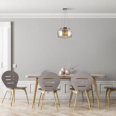 Imagem de PENDENTE/PLAFON DE CRISTAL TASCHIBRA COLISEU 300 AMBAR 3XG9