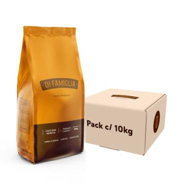 Imagem de Café Especial Di Famiglia | Café Premium em Grão | Clássico | 100% Arábica | Torra Média | Pack (10 pacotes de 1Kg) 10kg