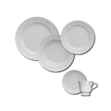 Imagem de Aparelho de Jantar, Chá e Sobremesa 30 Peças Germer Tassel em Porcelana - Branco