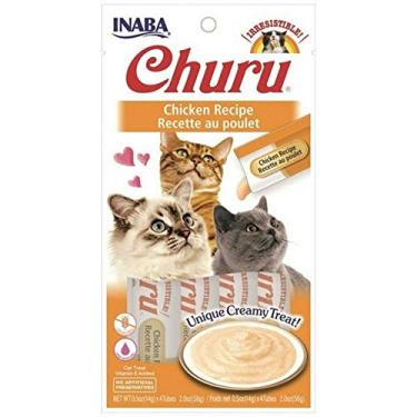 Imagem de Churu Petisco Para Gato Sabor Frango 4 Tubos de 14g