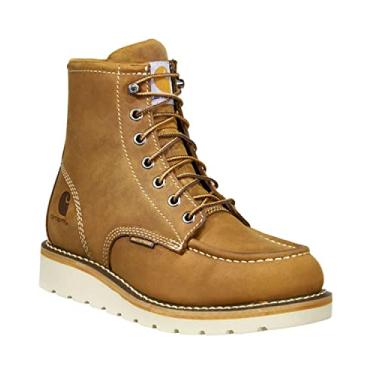 Imagem de Carhartt Bota plataforma feminina impermeável Footwear FW6021, Óleo de bisão escuro curtido, 9