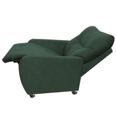 Imagem de Poltrona Para Extensão De Cílios Reclinável Suede Imperio Moderno Verde	