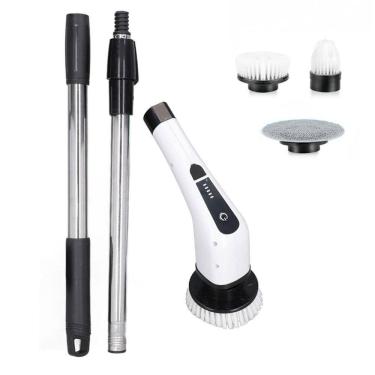 Imagem de Escova de Limpeza Eletrica 25W Bateria Recarregavel Sem Fio Esfregao Limpeza Potente Giratorio Multiuso Polimento