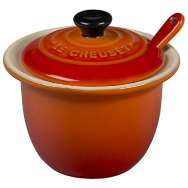 Imagem de Le Creuset Pote de condimentos de grés com colher, 17 ml, chama