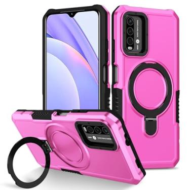 Imagem de Capa Protetora para Celular Compatível com Xiaomi POCO X4 Pro 5G Capa elegante e minimalista fina, suporte de anel de metal à prova de choque, capa protetora resistente para PC [proteção militar contr