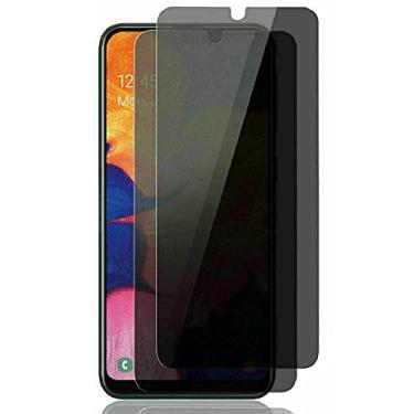 Imagem de 3 peças para Sansung Galaxy a10e a20 a30 a50 a80, protetor de tela de vidro antiespião para Samsung Galaxy A80