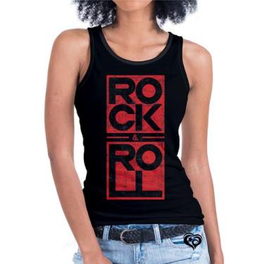 Imagem de Camiseta Regata Rock In Roll Feminina - Alemark
