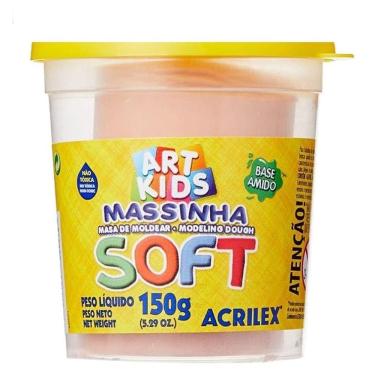 Imagem de Massa de Modelar SOFT - AMARELO PESSEGO - 150g - ACRILEX
