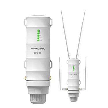 Imagem de WAVLINK Extensor WiFi externo AC1200 banda dupla 2,4/5 GHz extensor WiFi externo de longo alcance, ponto de acesso sem fio à prova de intempéries para quintal com alimentação PoE, suporta ponto de